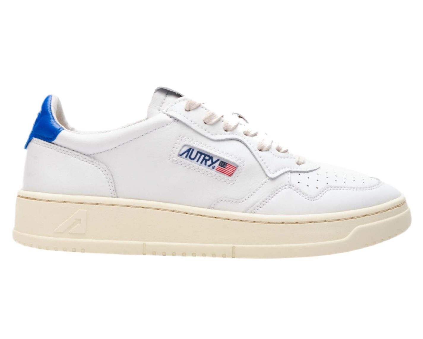 UNISEX SNEAKERS MDLST AUS WILDLEDER UND LEDER FARBE WEISS BLAU