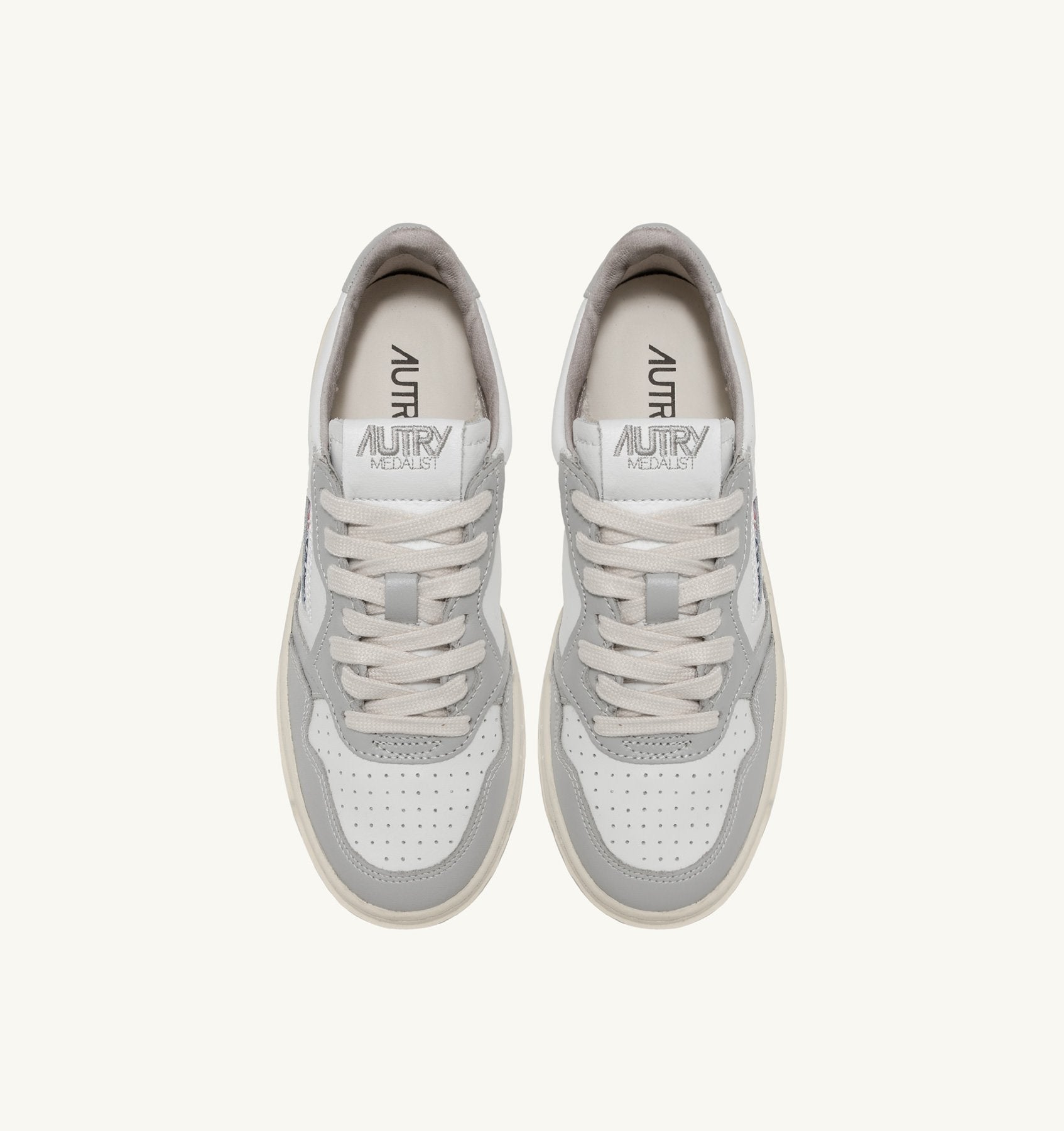 UNISEX SNEAKERS MDLST LOW BICOLOR AUS WEISSEM UND VAPOR LEDER