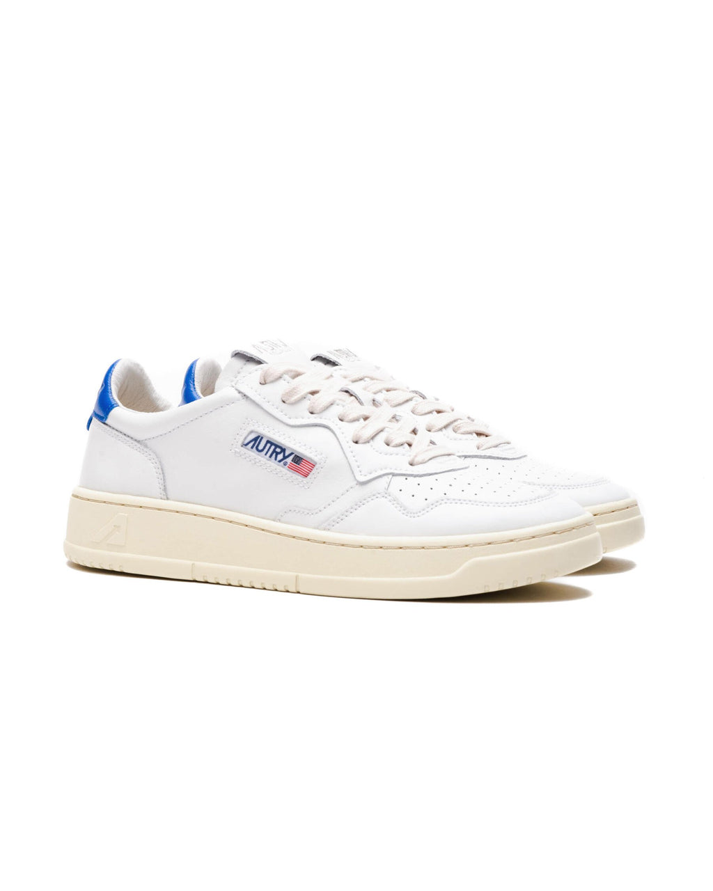 UNISEX SNEAKERS MDLST AUS WILDLEDER UND LEDER FARBE WEISS BLAU