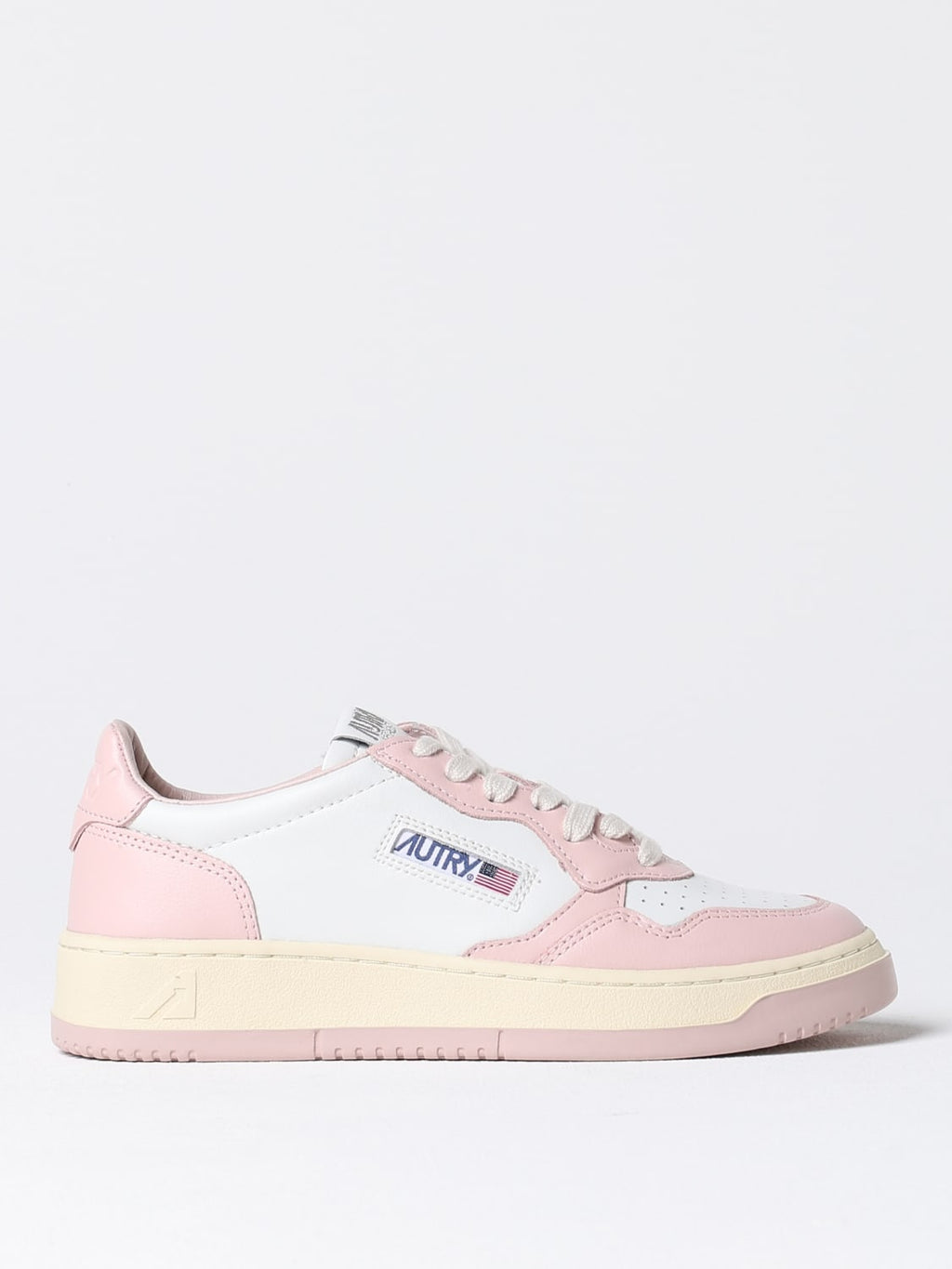 UNISEX SNEAKERS MDLST LOW BICOLOR AUS WEISSEM UND ROSA LEDER