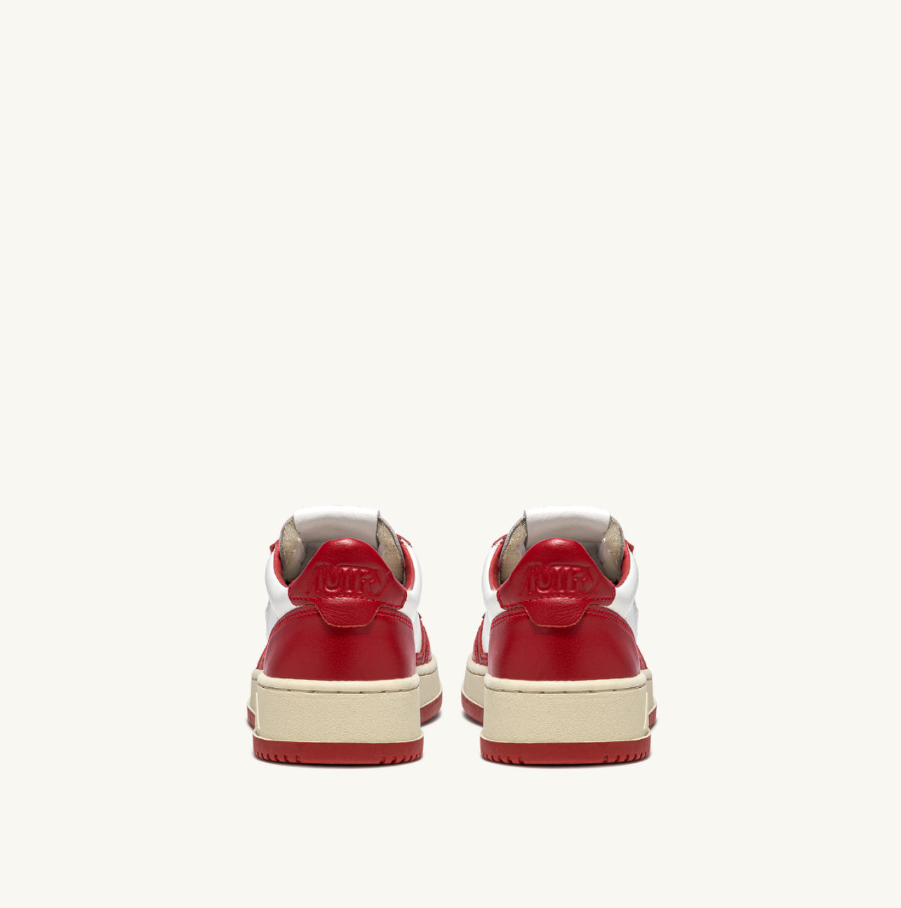 UNISEX SNEAKERS MDLST BICOLOR AUS WEISSEM UND ROTEM LEDER