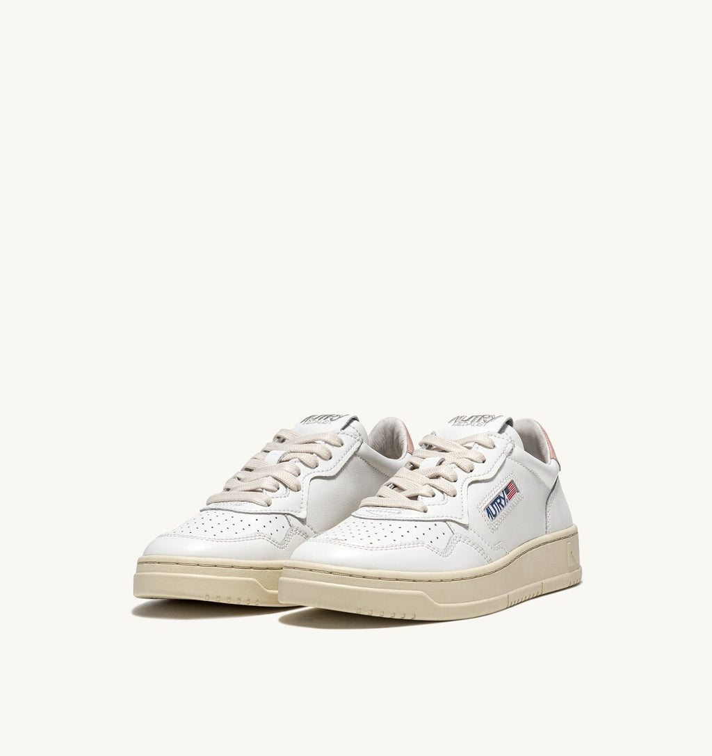 UNISEX SNEAKERS MDLST AUS WILDLEDER UND LEDER FARBE WEISS ROSA