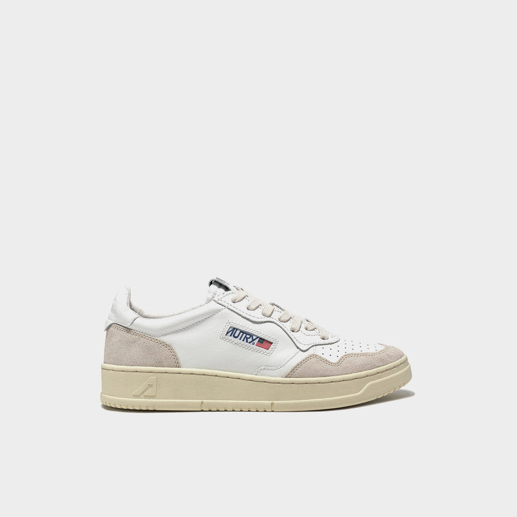 UNISEX SNEAKERS MDLST LOW BICOLOR AUS WEISSEM UND GREY LEDER