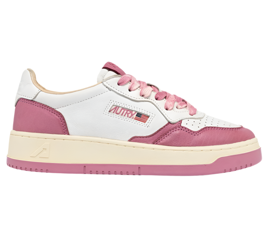 UNISEX SNEAKERS MDLST AUS WEISSEM LEDER MIT FOXGLOVE