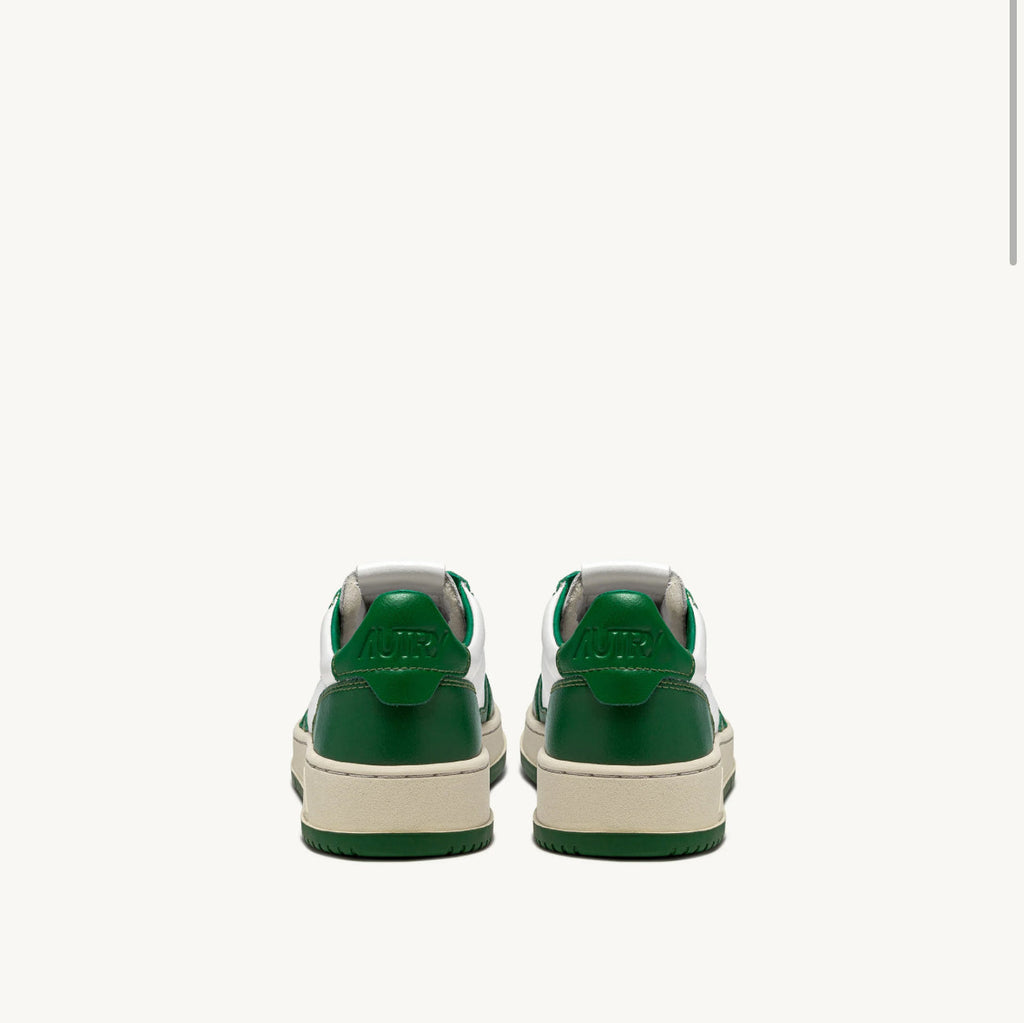 UNISEX SNEAKERS MDLST BICOLOR AUS WEISSEM UND GRÜNEM LEDER