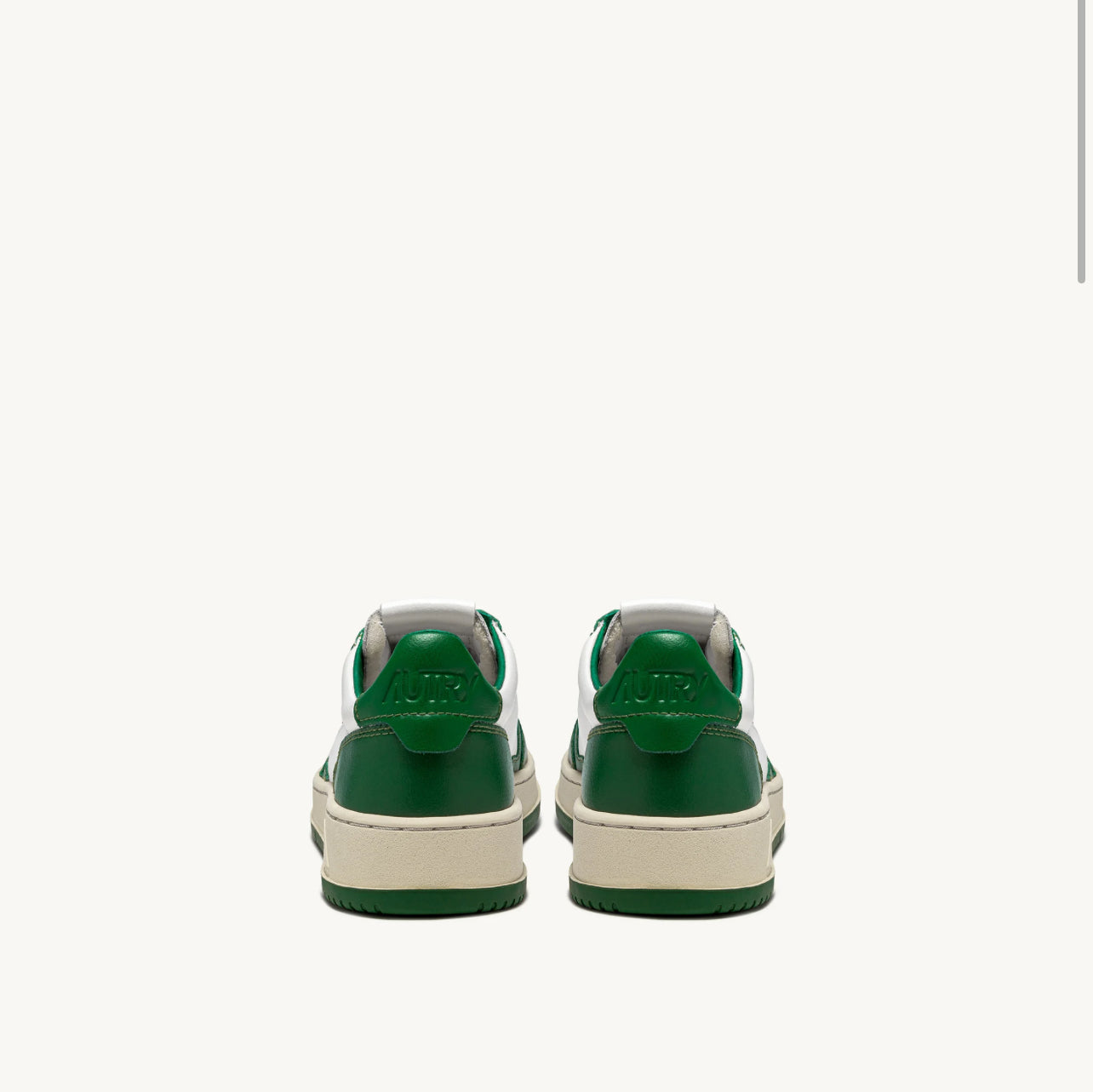 UNISEX SNEAKERS MDLST BICOLOR AUS WEISSEM UND GRÜNEM LEDER