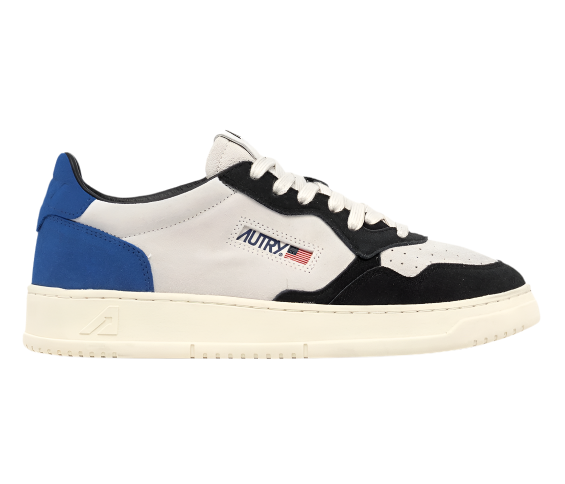 UNISEX SNEAKERS MDLST TRICOLOR AUS WILDLEDER FARBE ELECTRIC BLU UND OFF BLACK