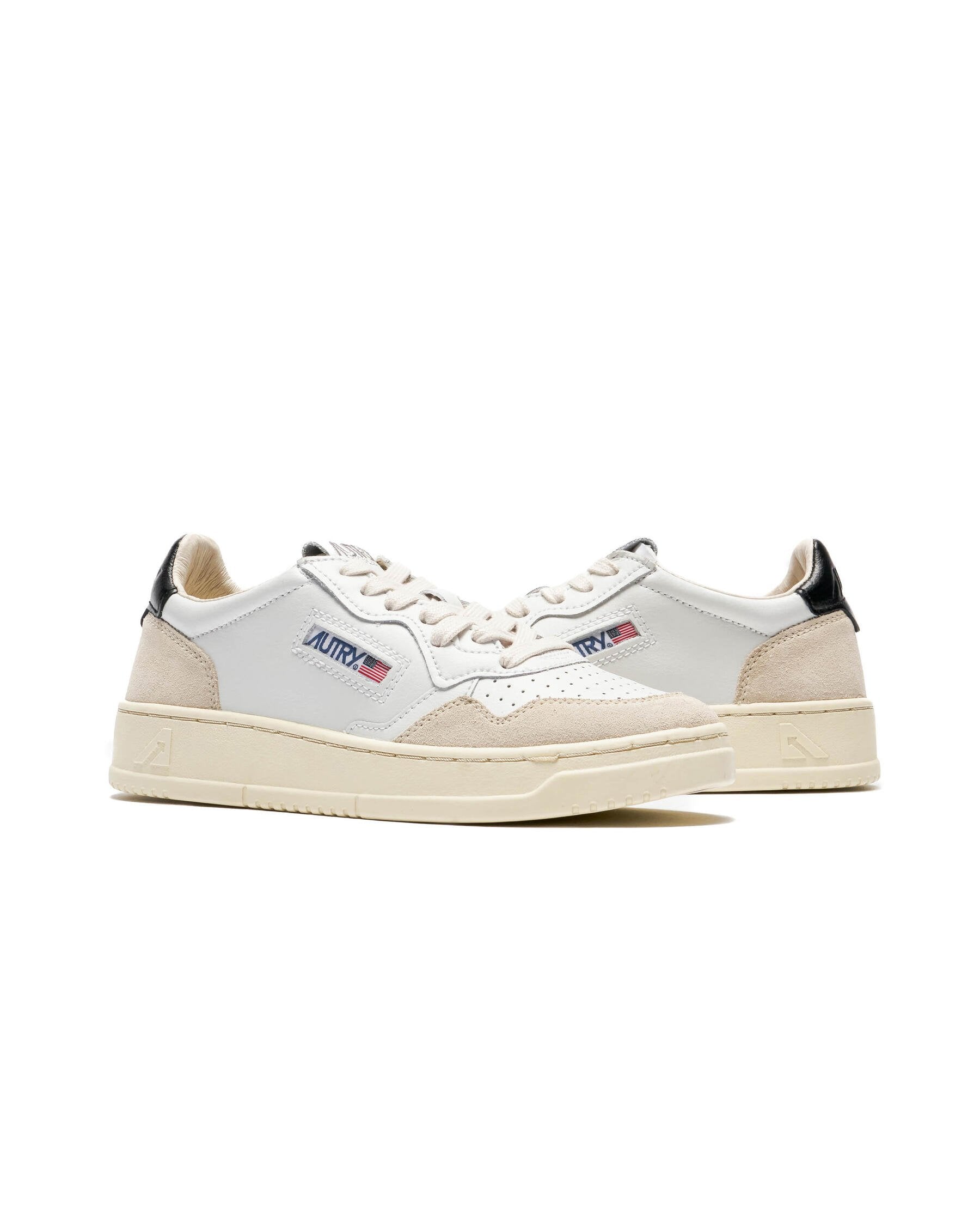UNISEX SNEAKERS MDLST LOW BICOLOR AUS BLACK UND GREY LEDER