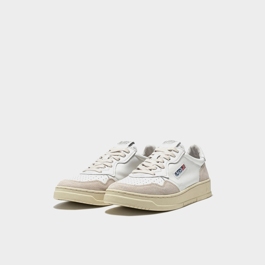 UNISEX SNEAKERS MDLST LOW BICOLOR AUS WEISSEM UND GREY LEDER