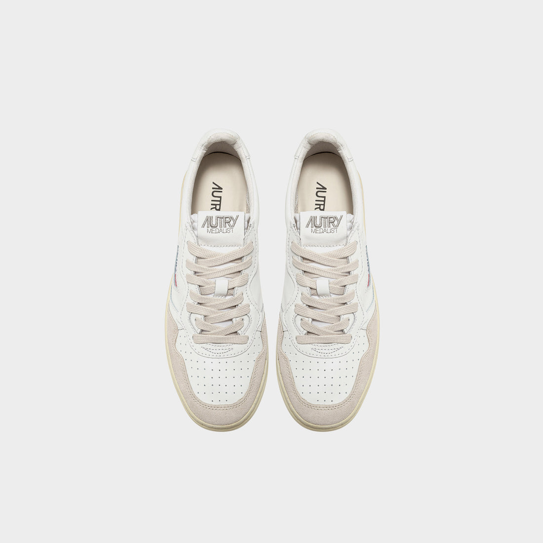 UNISEX SNEAKERS MDLST LOW BICOLOR AUS WEISSEM UND GREY LEDER