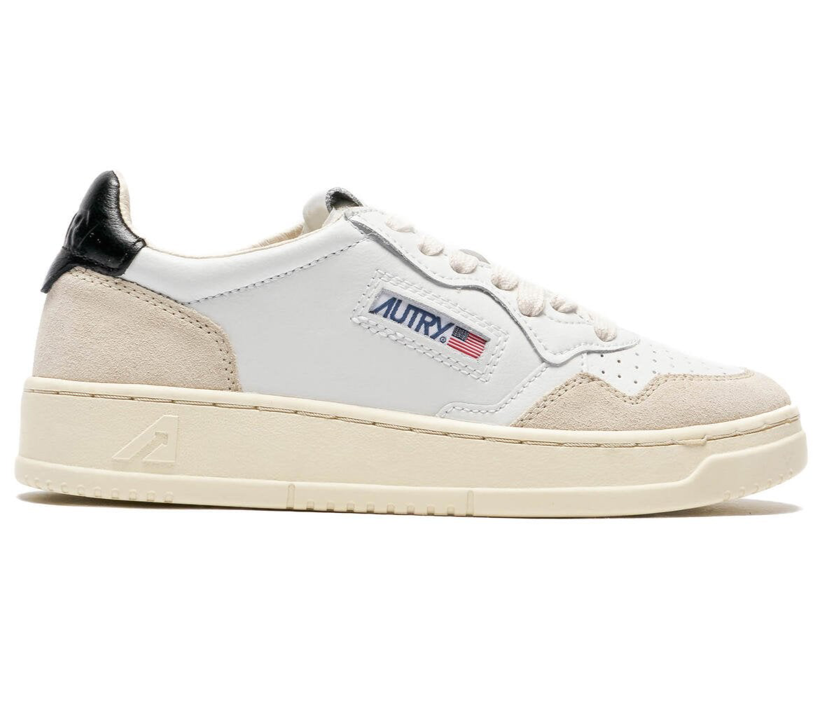 UNISEX SNEAKERS MDLST LOW BICOLOR AUS BLACK UND GREY LEDER