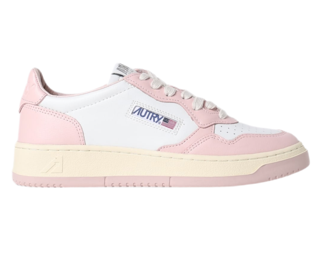 UNISEX SNEAKERS MDLST LOW BICOLOR AUS WEISSEM UND ROSA LEDER