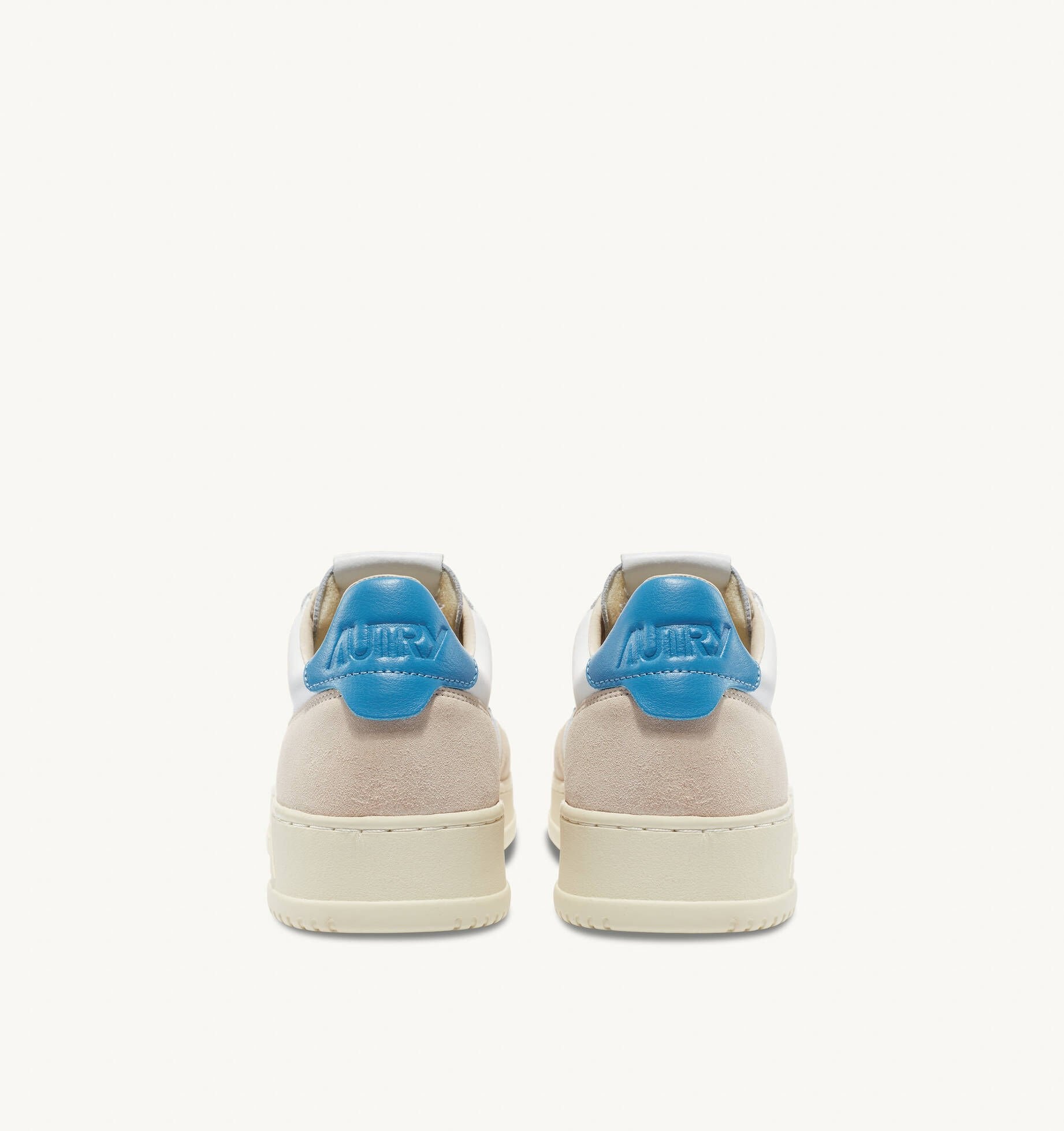 UNISEX SNEAKERS MDLST AUS WILDLEDER UND LEDER FARBE WEISS BABYBLAU