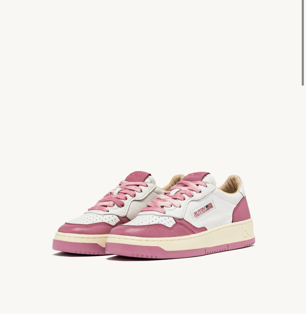 UNISEX SNEAKERS MDLST AUS WEISSEM LEDER MIT FOXGLOVE