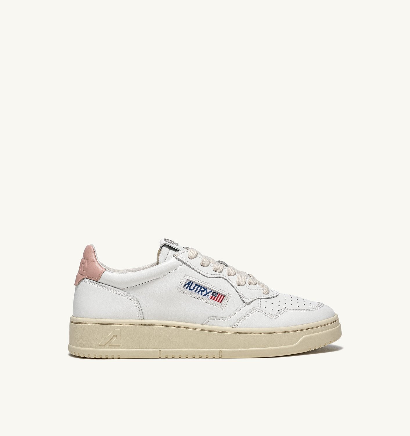 UNISEX SNEAKERS MDLST AUS WILDLEDER UND LEDER FARBE WEISS ROSA