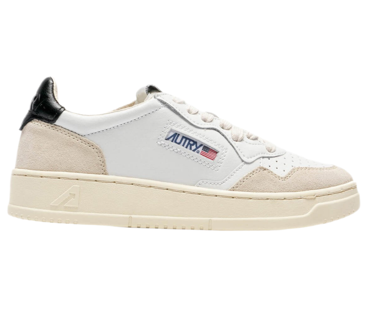 UNISEX SNEAKERS MDLST LOW BICOLOR AUS BLACK UND GREY LEDER